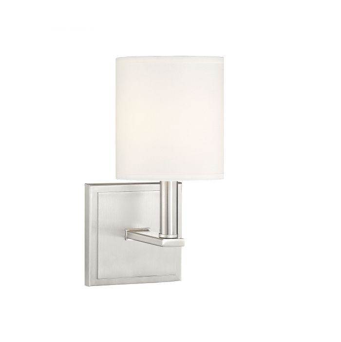 Savoy House Waverly 1-Light Wall Sconce in Satin Nickel