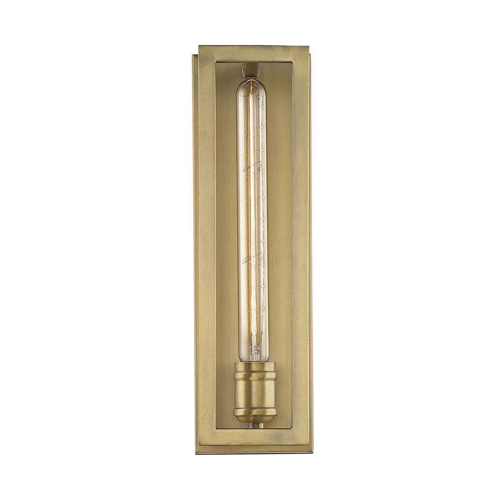 Savoy House Clifton 1-Light Wall Sconce in Warm Brass
