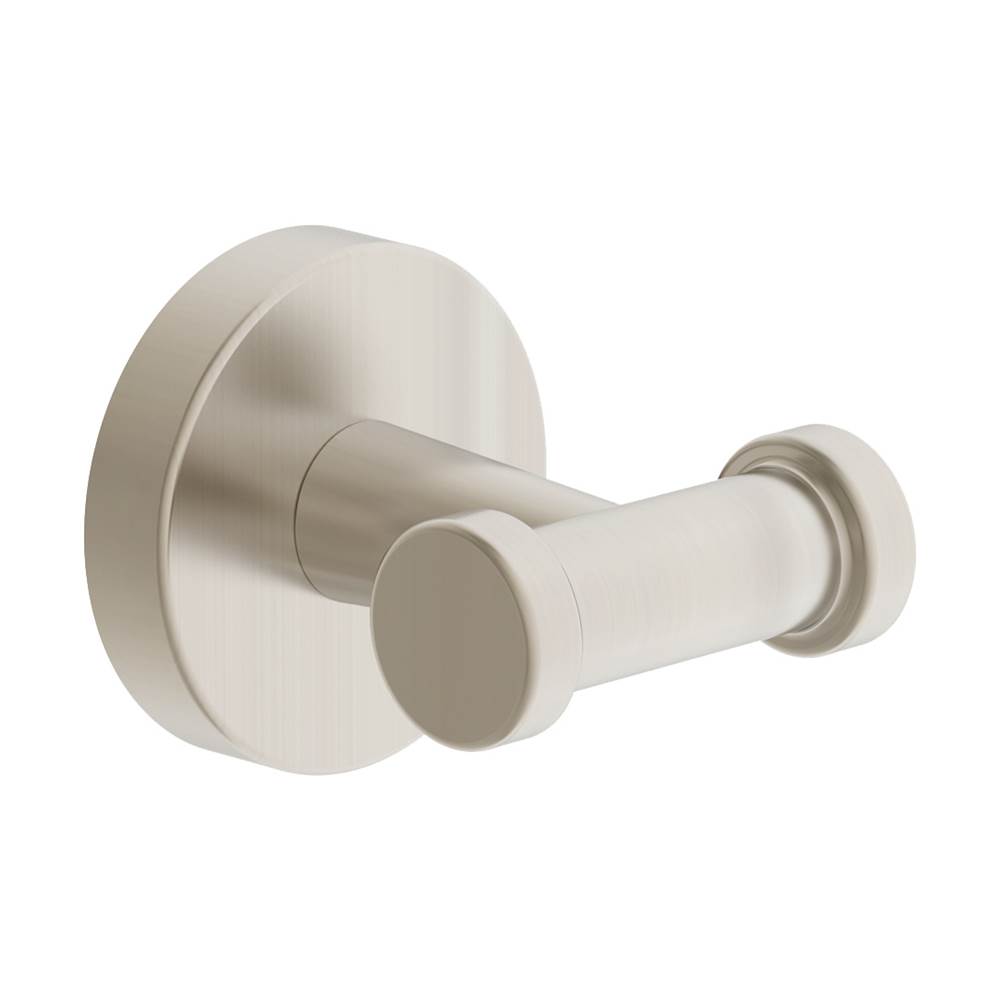 Symmons Dia Wall-Mounted Double Robe Hook in Satin Nickel