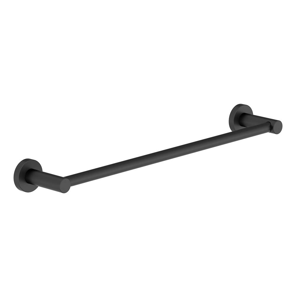 Symmons Dia 24 in. Wall-Mounted Towel Bar in Matte Black