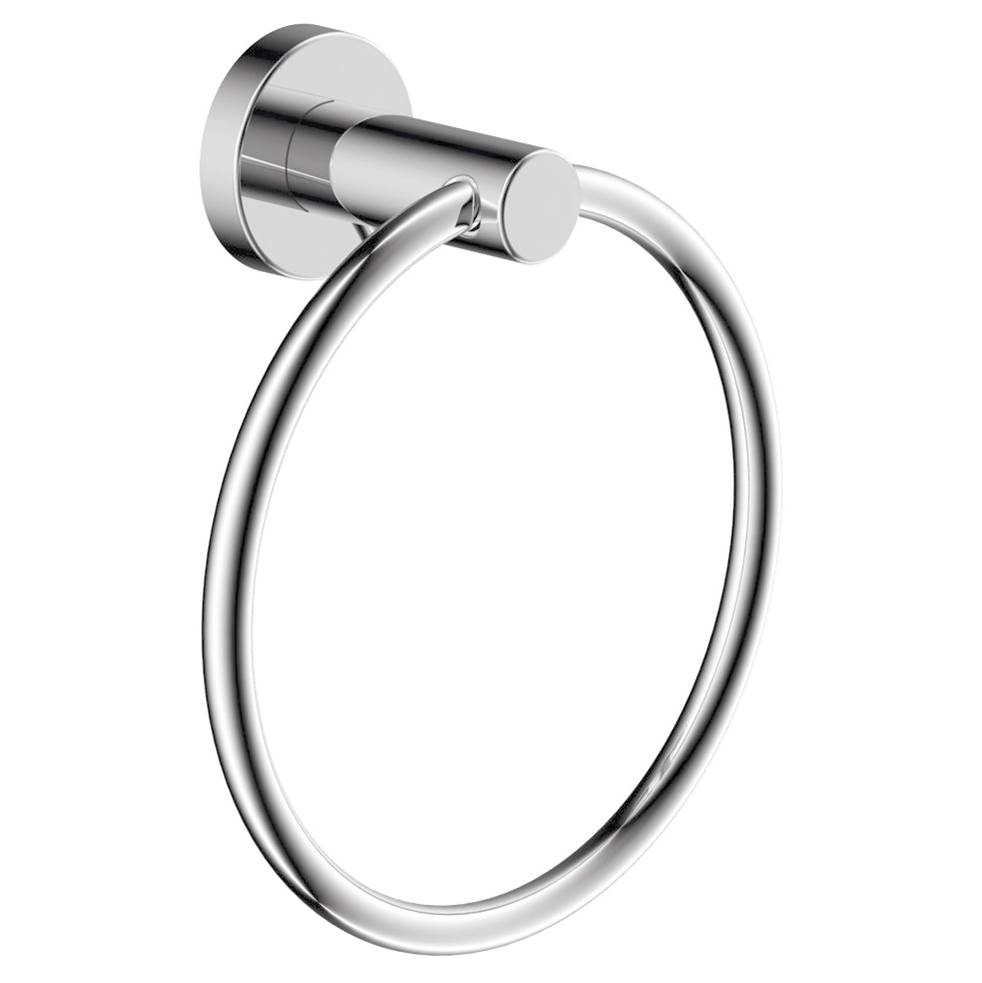 Symmons Dia Wall-Mounted Towel Ring in Polished Chrome