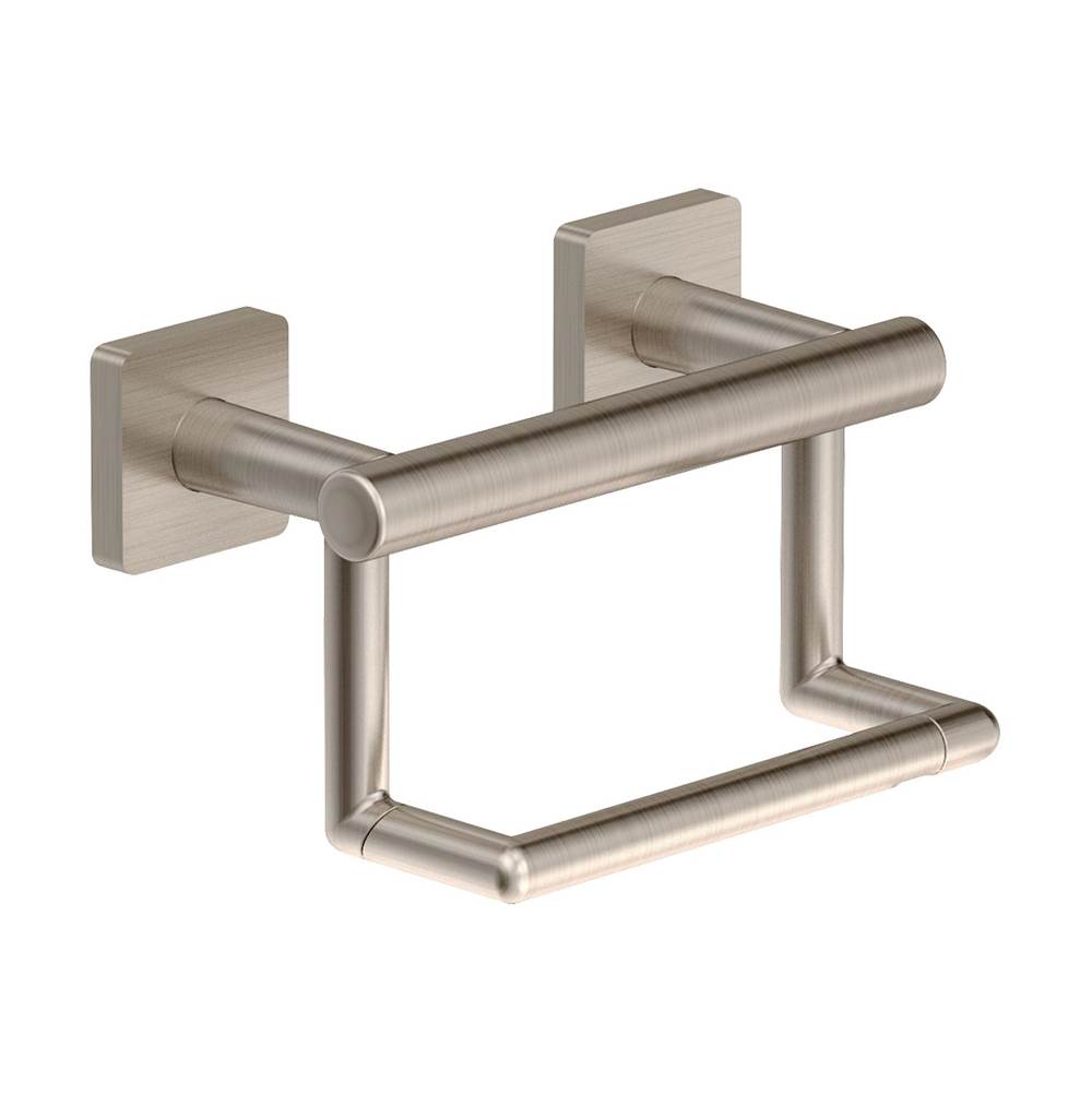 Symmons Duro ADA Wall-Mounted Toilet Paper Holder in Satin Nickel