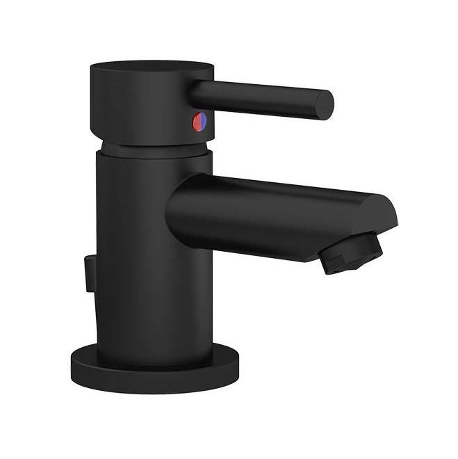 Symmons Dia Single Hole Single-Handle Bathroom Faucet with Drain Assembly in Matte Black (1.0 GPM)