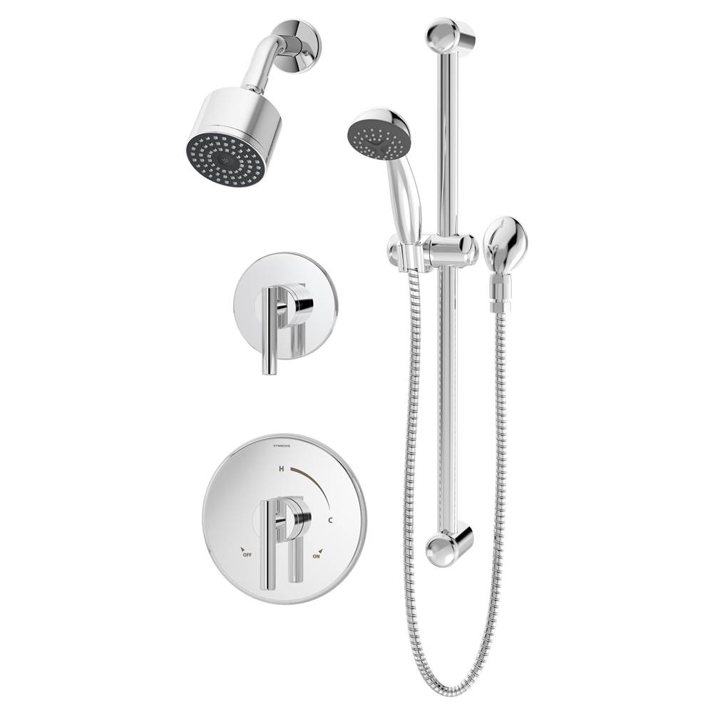 Symmons Dia 2-Handle 1-Spray Shower Trim with 1-Spray Hand Shower (Valves Not Included)