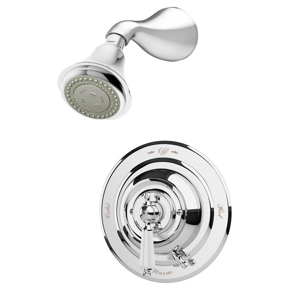 Symmons Carrington Single Handle 3-Spray Shower Trim in Polished Chrome - 1.5 GPM (Valve Not Included)