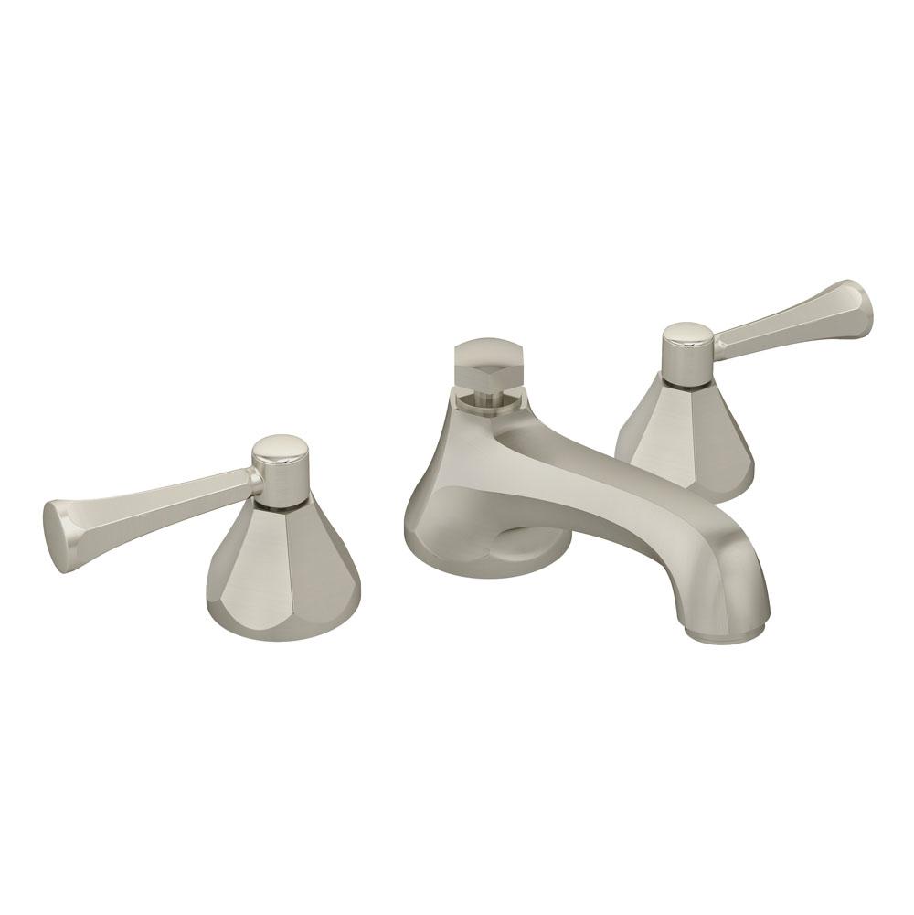 Satin Nickel Symmons SLW-4712-STN-1.0 Allura Two handle widespread lavatory faucet 1.0 GPM 