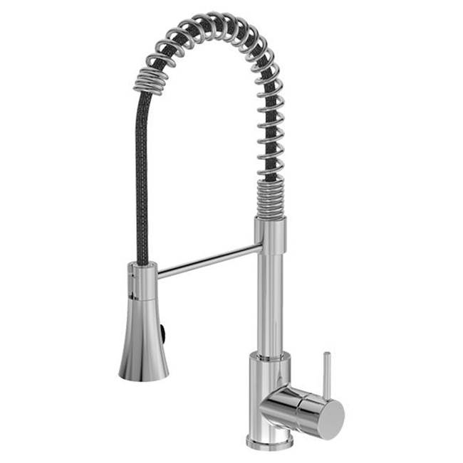 Symmons Dia Single-Handle Pull-Down Spring Kitchen Faucet in Polished Chrome (2.2 GPM)