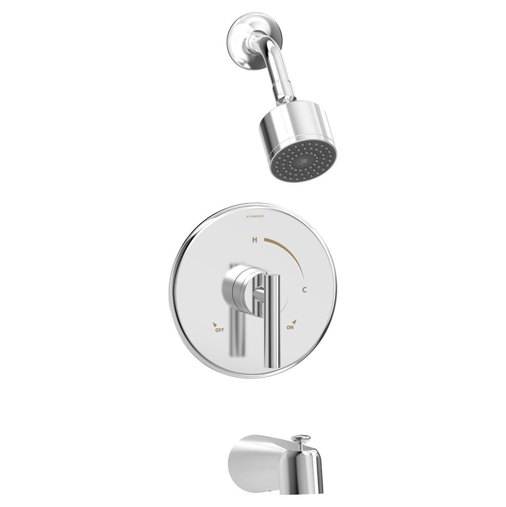 Symmons Dia Single Handle 1-Spray Tub and Shower Faucet Trim in Polished Chrome - 1.75 GPM (Valve Not Included)