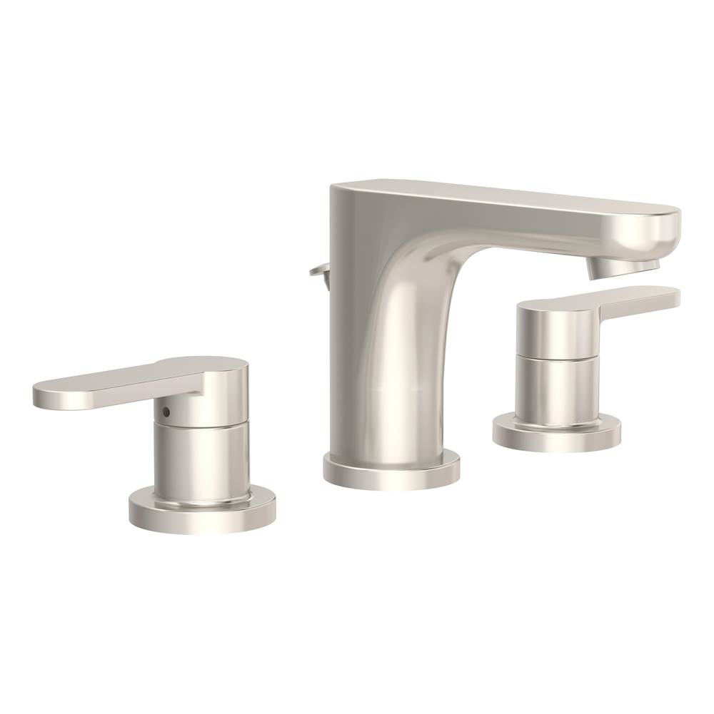 Symmons Identity Widespread 2-Handle Bathroom Faucet with Drain Assembly in Satin Nickel (1.0 GPM)
