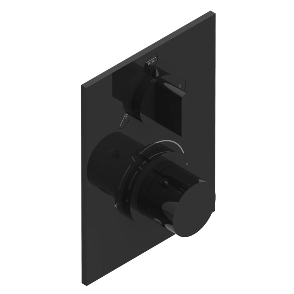 THG Trim for THG thermostat with stop valve and 3-way diverter, rough part supplied with fixing box ref.5 600AE/US