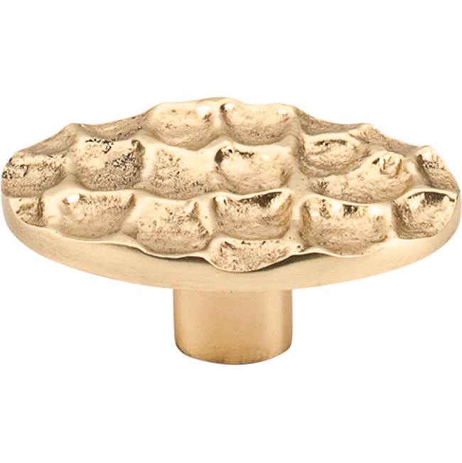 Top Knobs Cobblestone Oval Knob 2 5/8 Inch Brass