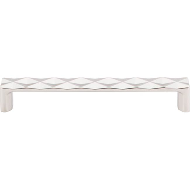 Top Knobs Quilted Pull 6 5/16 Inch (c-c) Polished Nickel