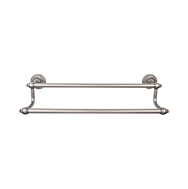 Top Knobs Tuscany Bath Towel Bar 24 Inch Double Antique Pewter
