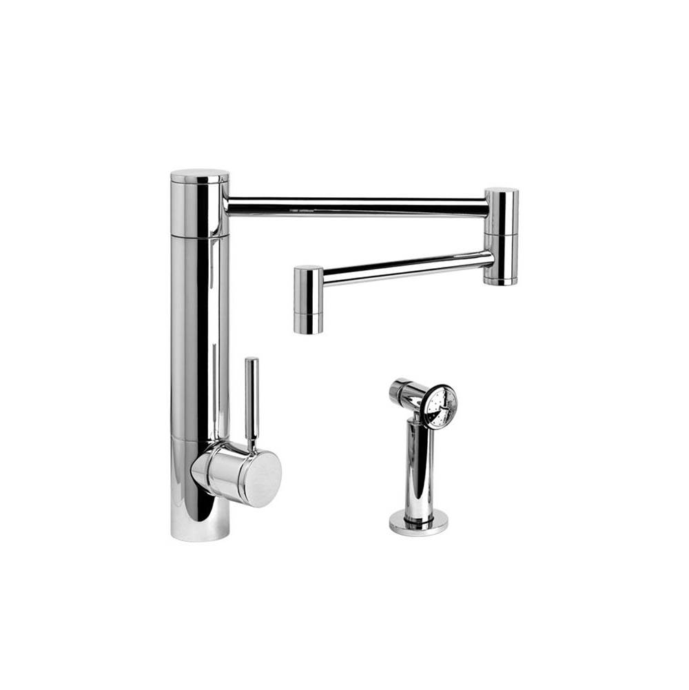 Waterstone Waterstone Hunley Kitchen Faucet - 18'' Articulated Spout - 3pc. Suite